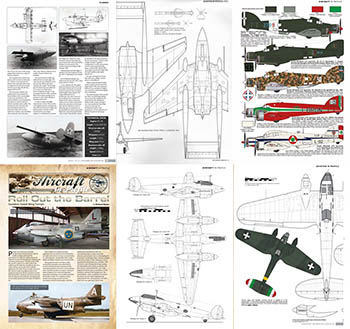 Подборка статей раскрасок и чертежей из журнала scale aircraft modelling 2020