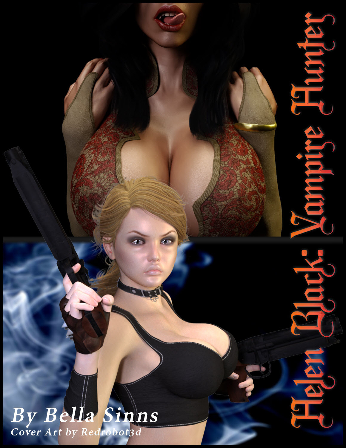 [Redrobot3D] Helen Black Vampire Hunter - A Night In Parris 3D Porn Comic